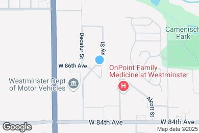 Map image of the property - 2725 W 86th Ave