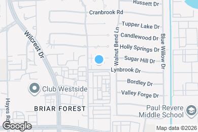 Map image of the property - 10826 Lynbrook Dr