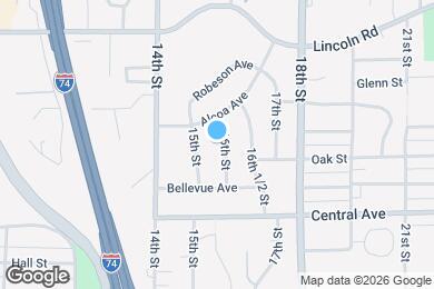 Map image of the property - 1212 16th St