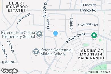 Map image of the property - 3638 E Verdin Rd