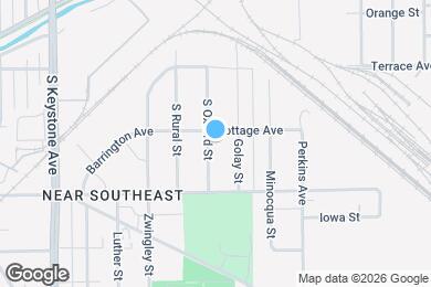 Map image of the property - 1513 S Oxford St