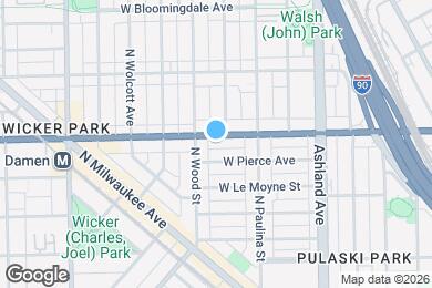 Map image of the property - 1743 W North Ave