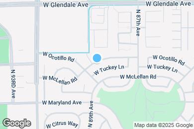 Map image of the property - 8771 W Ocotillo Rd