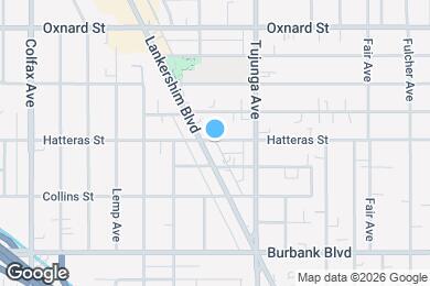 Map image of the property - 12412 Oxnard St