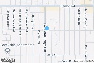 Map image of the property - 32502 Cathedral Canyon Dr