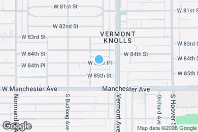 Map image of the property - 1038 W 84th Pl