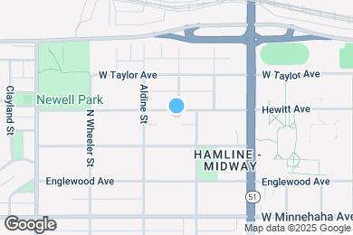 Map image of the property - 1660 Hewitt Ave