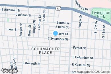 Map image of the property - 480 E Sycamore St