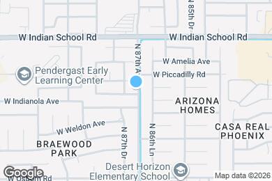 Map image of the property - 8702 W Indianola Ave