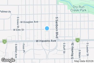 Map image of the property - 705 S Edmunds St