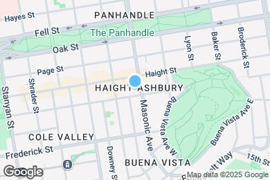 Map image of the property - 1251 Masonic Ave
