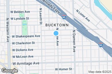Map image of the property - 2118 N Hoyne Ave