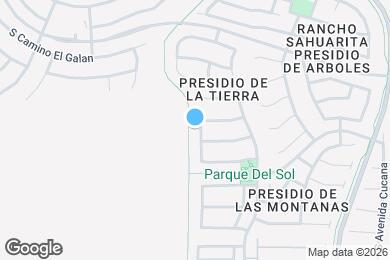 Map image of the property - 14548 S Camino Vendaval