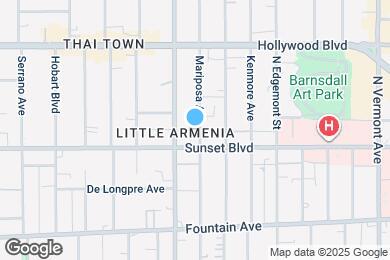 Map image of the property - 1519 N Mariposa Ave