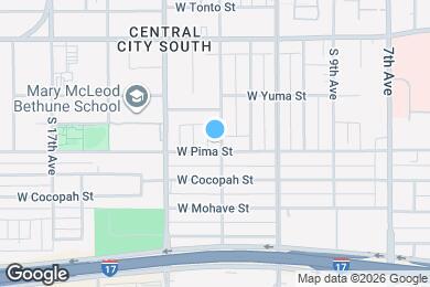 Map image of the property - 1444 S 13th Ave