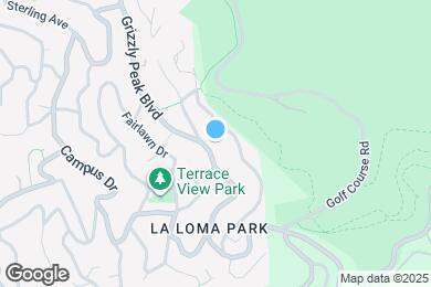 Map image of the property - 1375 Grizzly Peak Blvd