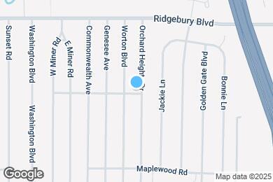 Map image of the property - 1216 Orchard Heights Dr