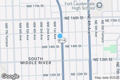 Map image of the property - 1421 N Andrews Ave