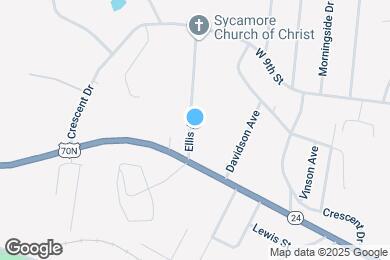 Map image of the property - 399 Ellis Ave