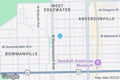 Map image of the property - 1733 W Balmoral Ave