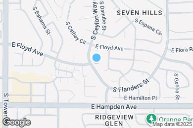 Map image of the property - 3367 S Danube St