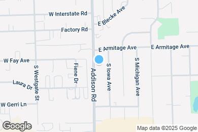 Map image of the property - 851 S Addison Rd