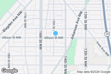 Map image of the property - 1425 Allison St NW