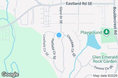 Map image of the property - 2541 Crestdale Cir SE