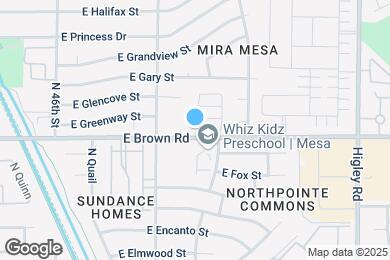Map image of the property - 4906 E Brown Rd