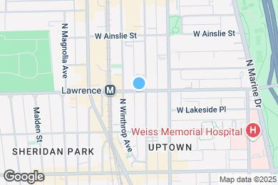 Map image of the property - 1049 W Lawrence Ave