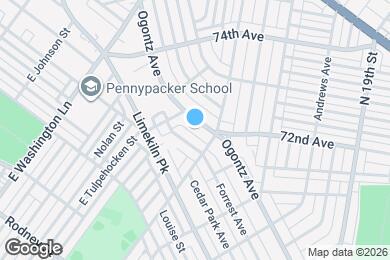 Map image of the property - 7220 Ogontz Ave
