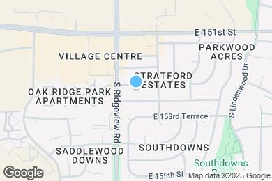 Map image of the property - 1315 E 152nd Ter