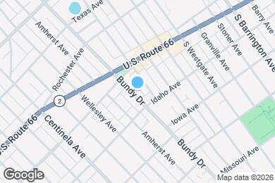 Map image of the property - 1546 S Bundy Dr