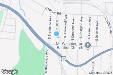 Map image of the property - 578 S Oxford Ave