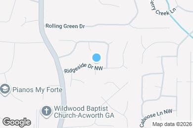 Map image of the property - 1196 Ridgeside Dr NW