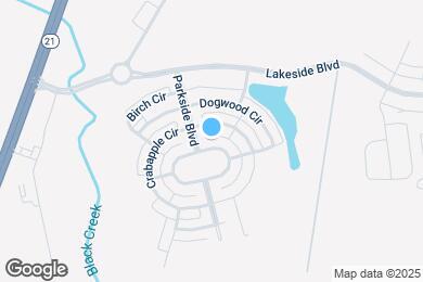 Map image of the property - 105 Parkside Blvd