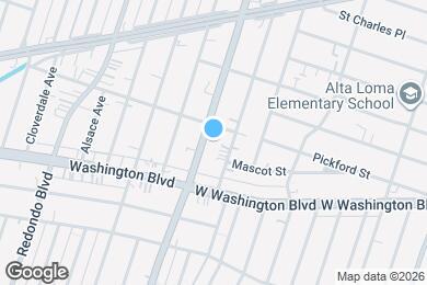Map image of the property - 1818 3/4 S La Brea Ave