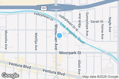 Map image of the property - 4458 Woodman Ave