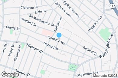 Map image of the property - 130 Fremont Ave