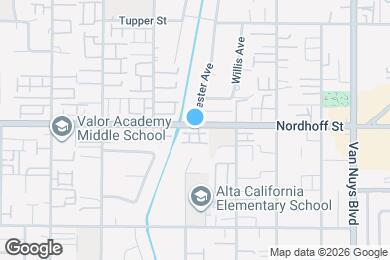 Map image of the property - 14852 Nordhoff St