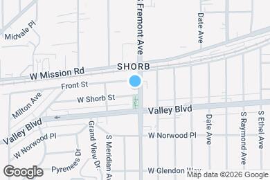 Map image of the property - 1325 S Fremont Ave