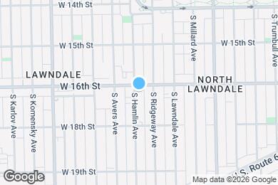 Map image of the property - 1607 S Hamlin Ave