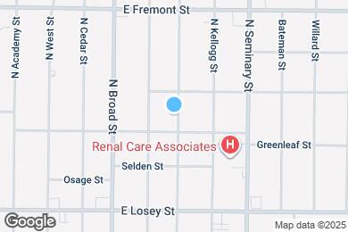 Map image of the property - 940 N Prairie St
