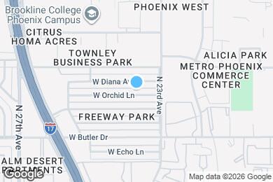 Map image of the property - 2332 W Orchid Ln