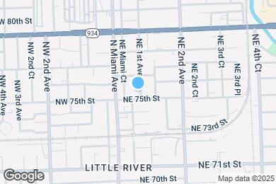 Map image of the property - 7516 NE 1st Ave
