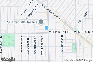 Map image of the property - 3604 W Diversey Ave