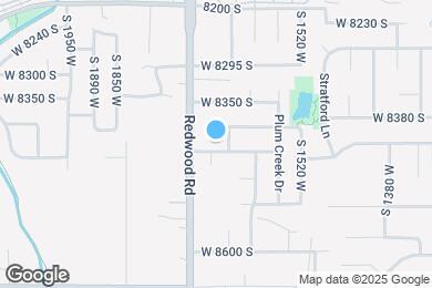 Map image of the property - 1658 W 8430 S