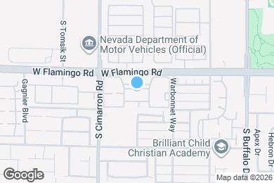 Map image of the property - 8101 W Flamingo Rd