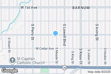 Map image of the property - 105 S Meade St
