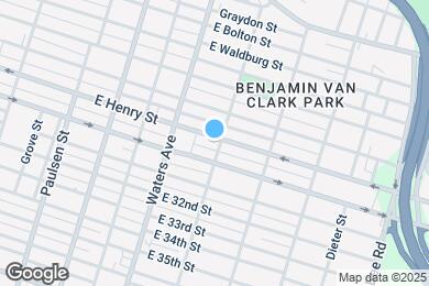 Map image of the property - 1133 E Henry St